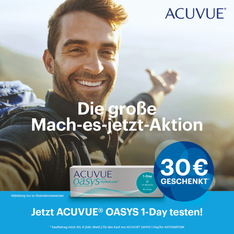 Jetzt ACUVUE OASYS 1-Day testen!